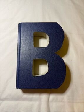 Blue Letter B Book-Shaped - Home Office Accent